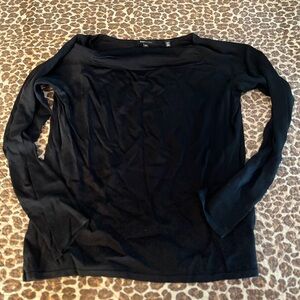 Black Classic Long Sleeve Top